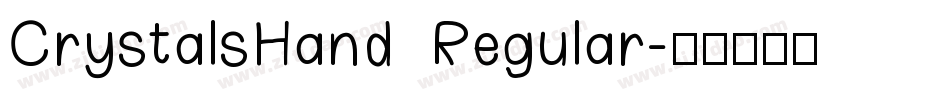 CrystalsHand Regular字体转换
